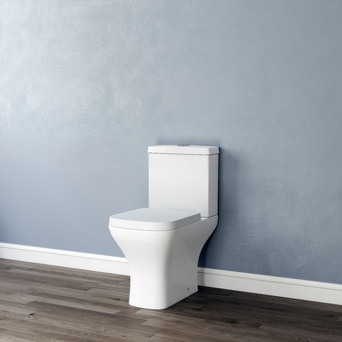 Bathroom close coupled toilet - bathroom,