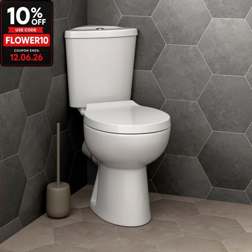 Bathroom close coupled corner - coupled,
