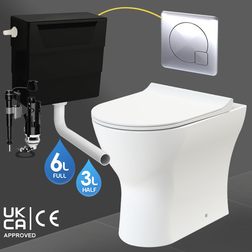 Back wall toilet rimless - to,
