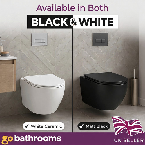 Wall hung toilet - wall, short