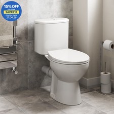 Rimless Close Coupled Toilet