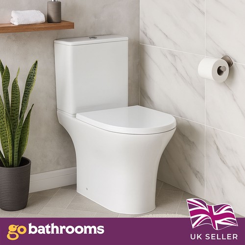 Rimless close coupled toilet - coupled,