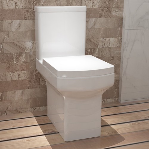 Close coupled toilet white - toilet,